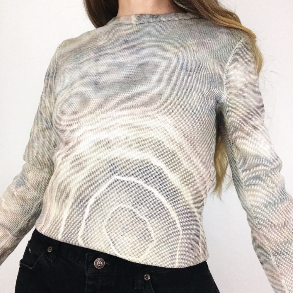 Hand-Dyed Geode Thermal Top | Size S